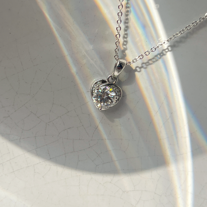 Dainty Silver Heart Necklace