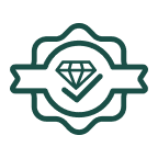 Warranty badge line icon