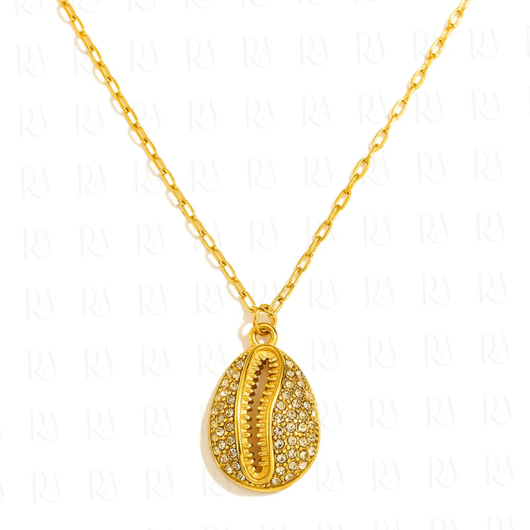 Iced Cowrie Necklace