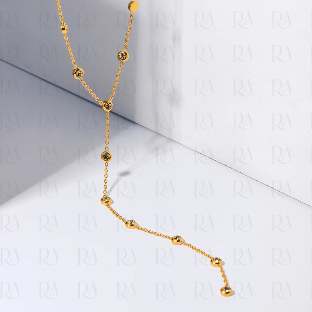 Lumi Oval Drop Necklace