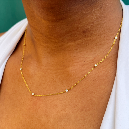 Moon Link Station Necklace