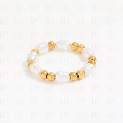 Nara Pearl Stack Ring