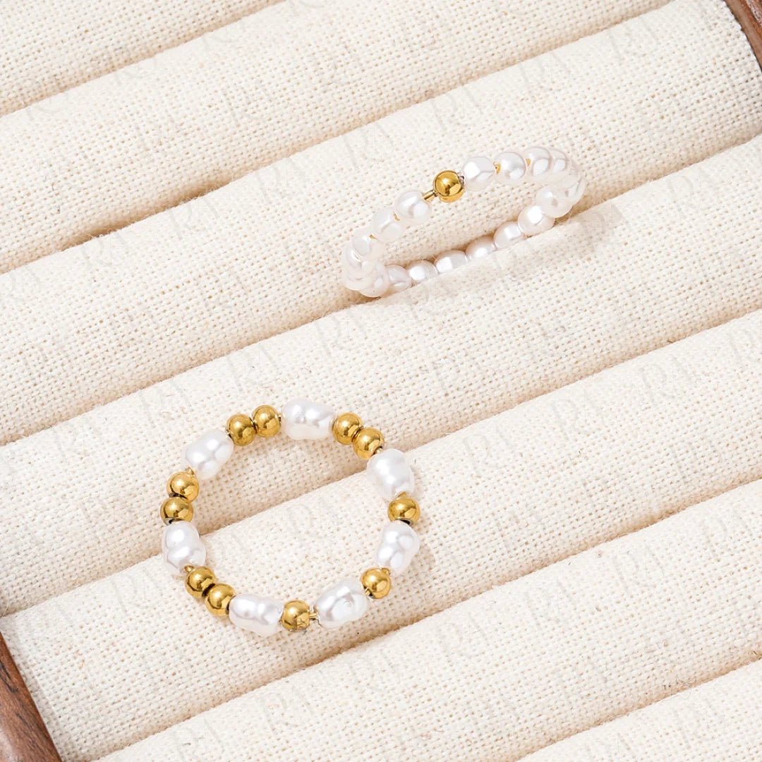 Nara Pearl Stack Ring