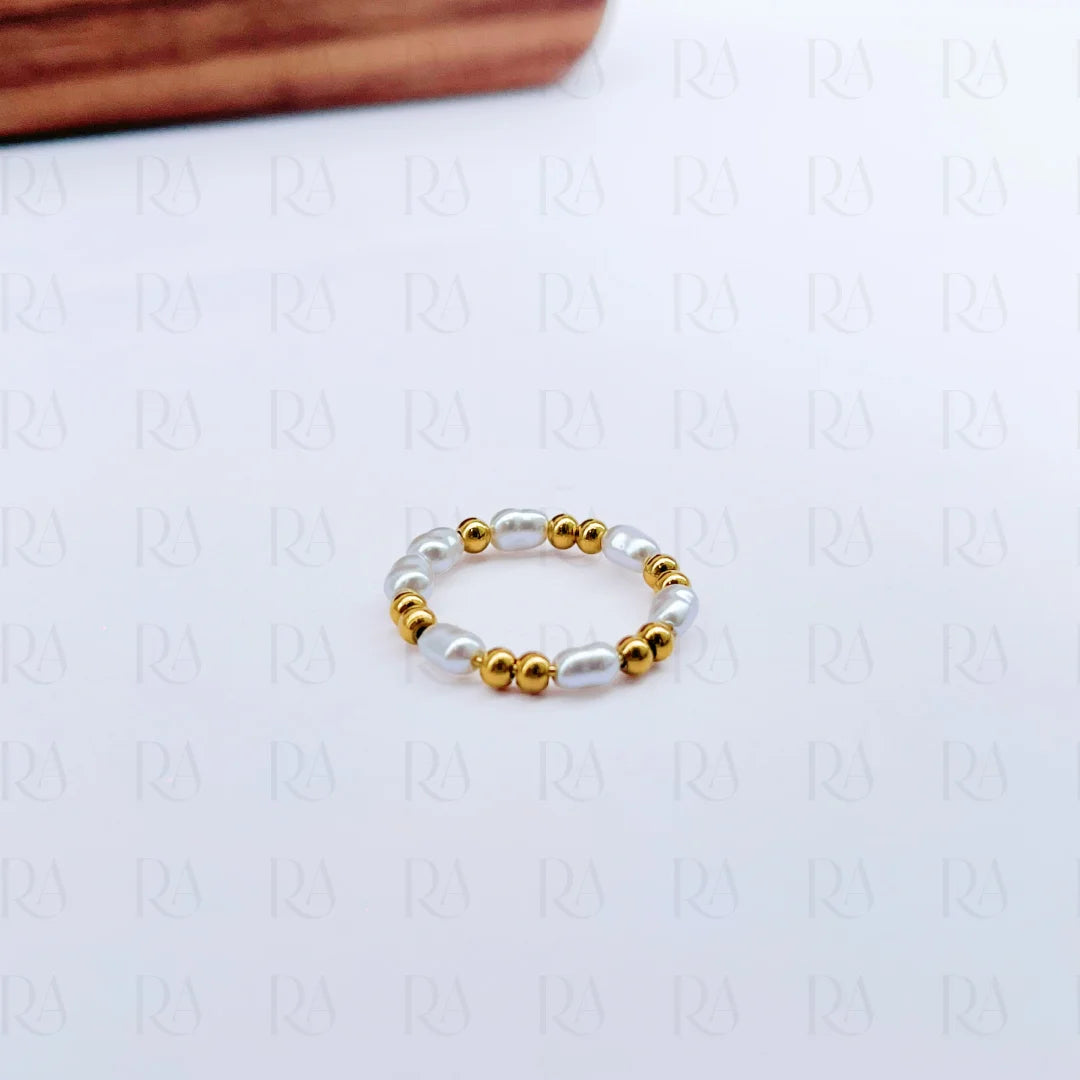 Nara Pearl Stack Ring