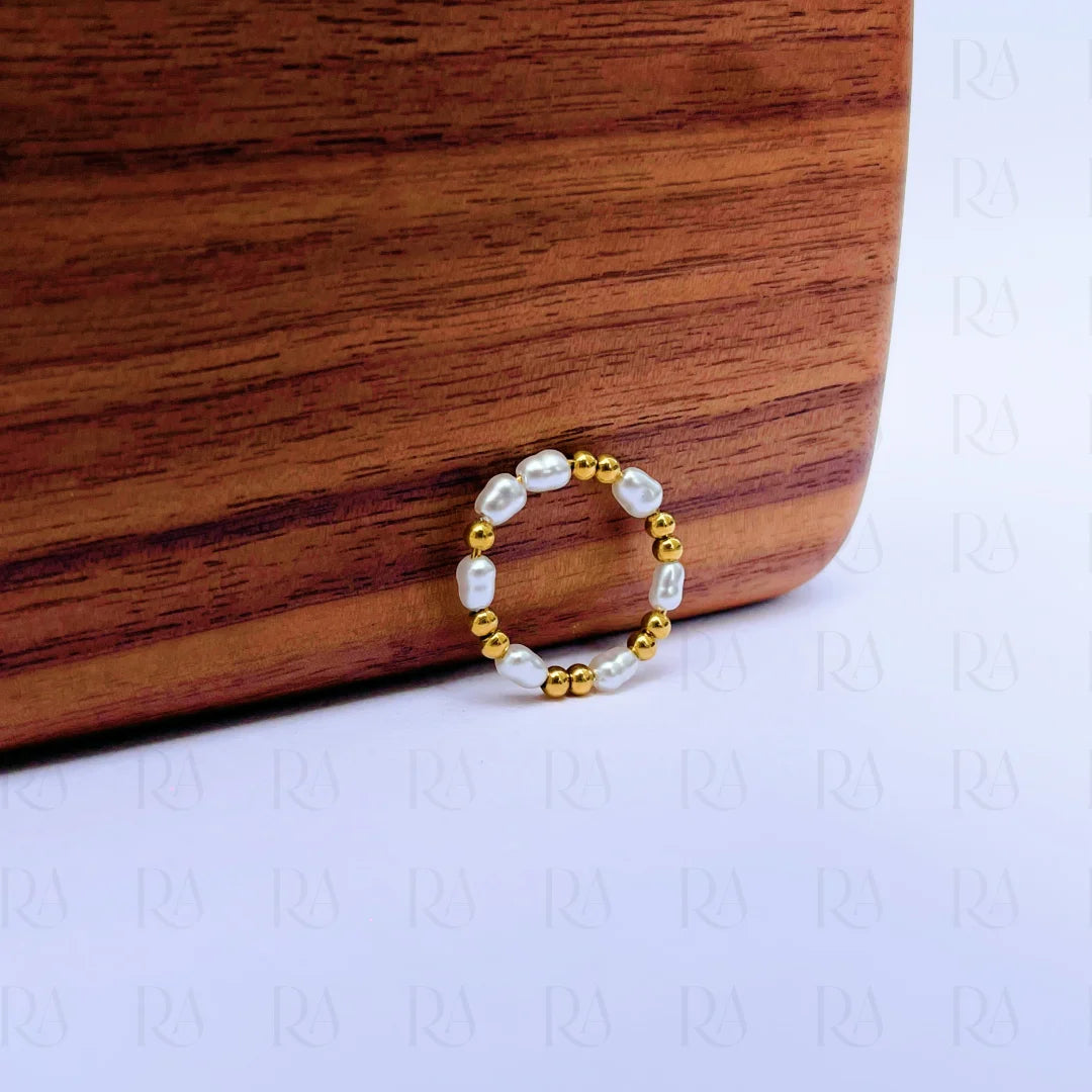 Nara Pearl Stack Ring