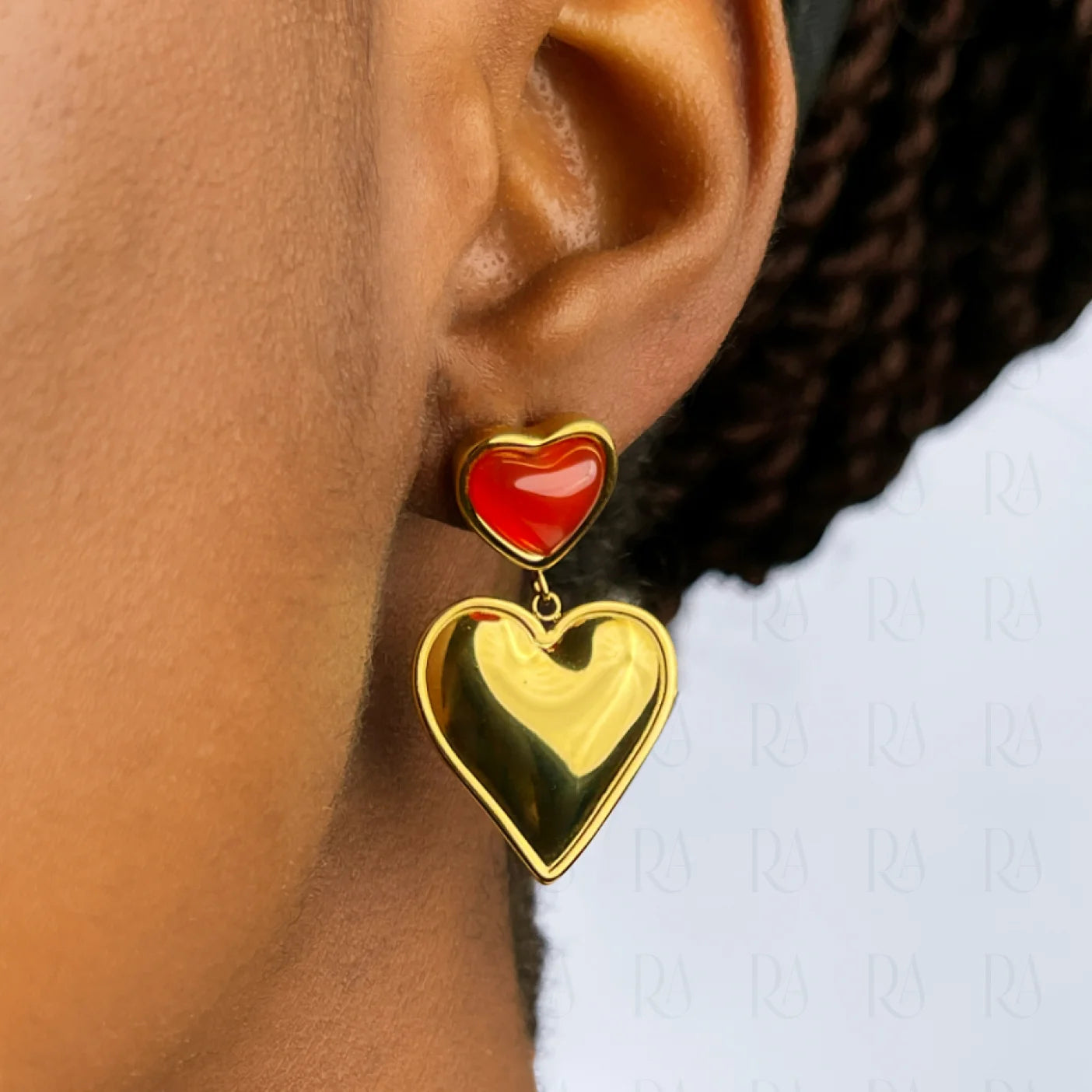 Okan Heart Drop Earrings