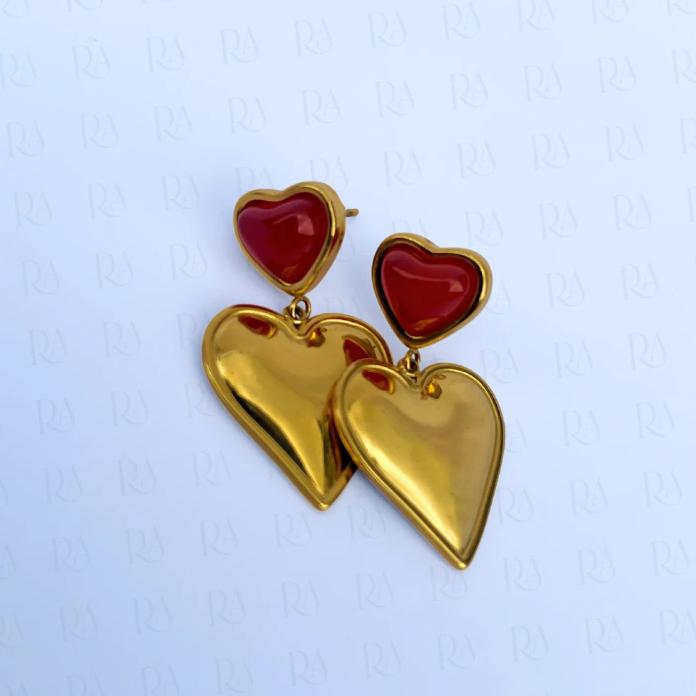 Okan Heart Drop Earrings