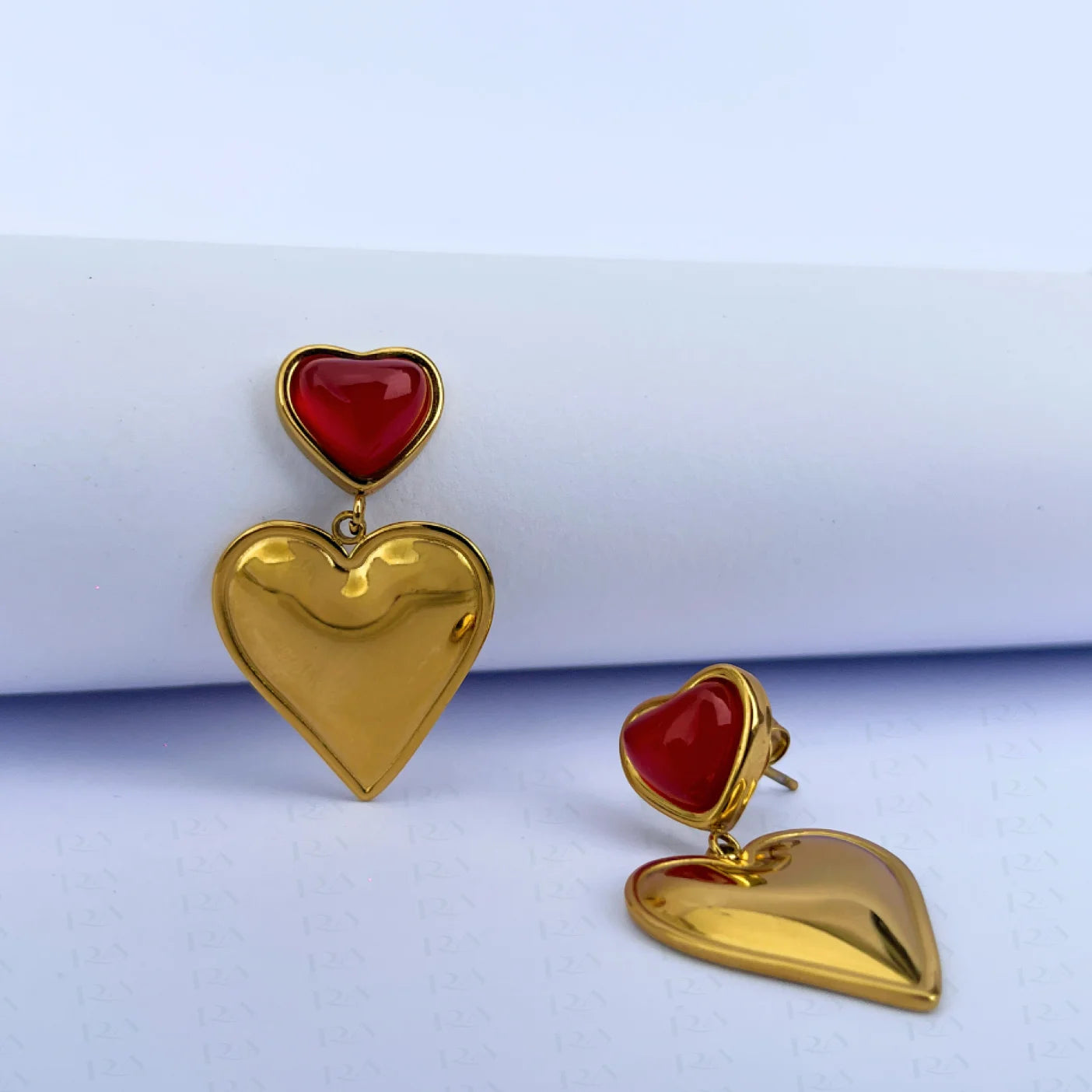 Okan Heart Drop Earrings