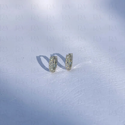 Classic Pavé Diamond Huggies