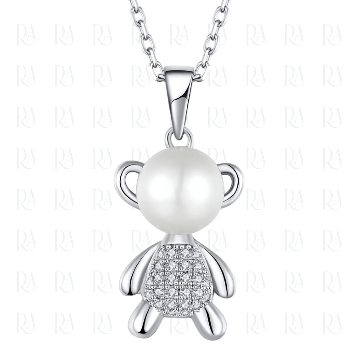 Pearl Bear Necklace