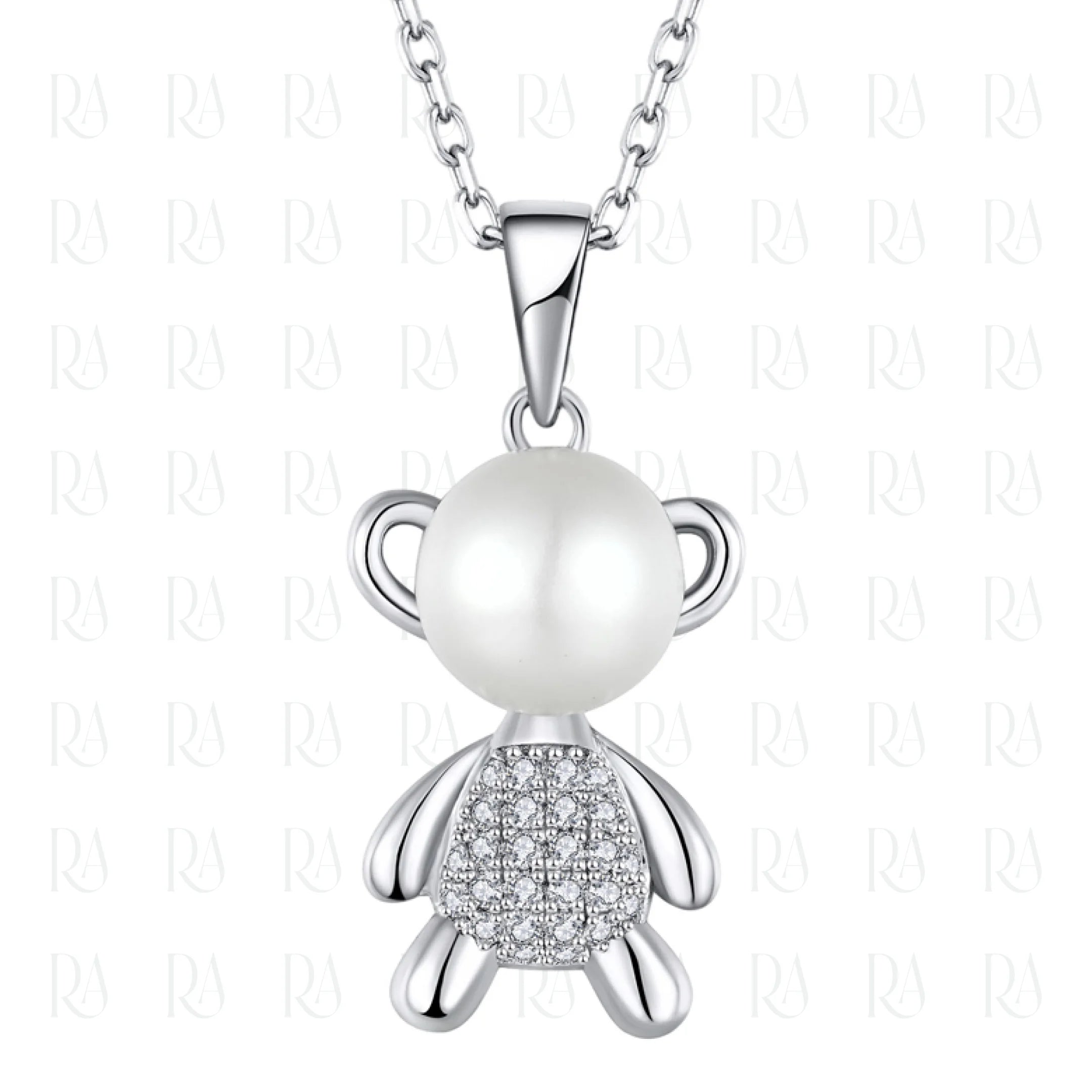 Pearl Bear Necklace