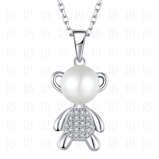 Pearl Bear Necklace
