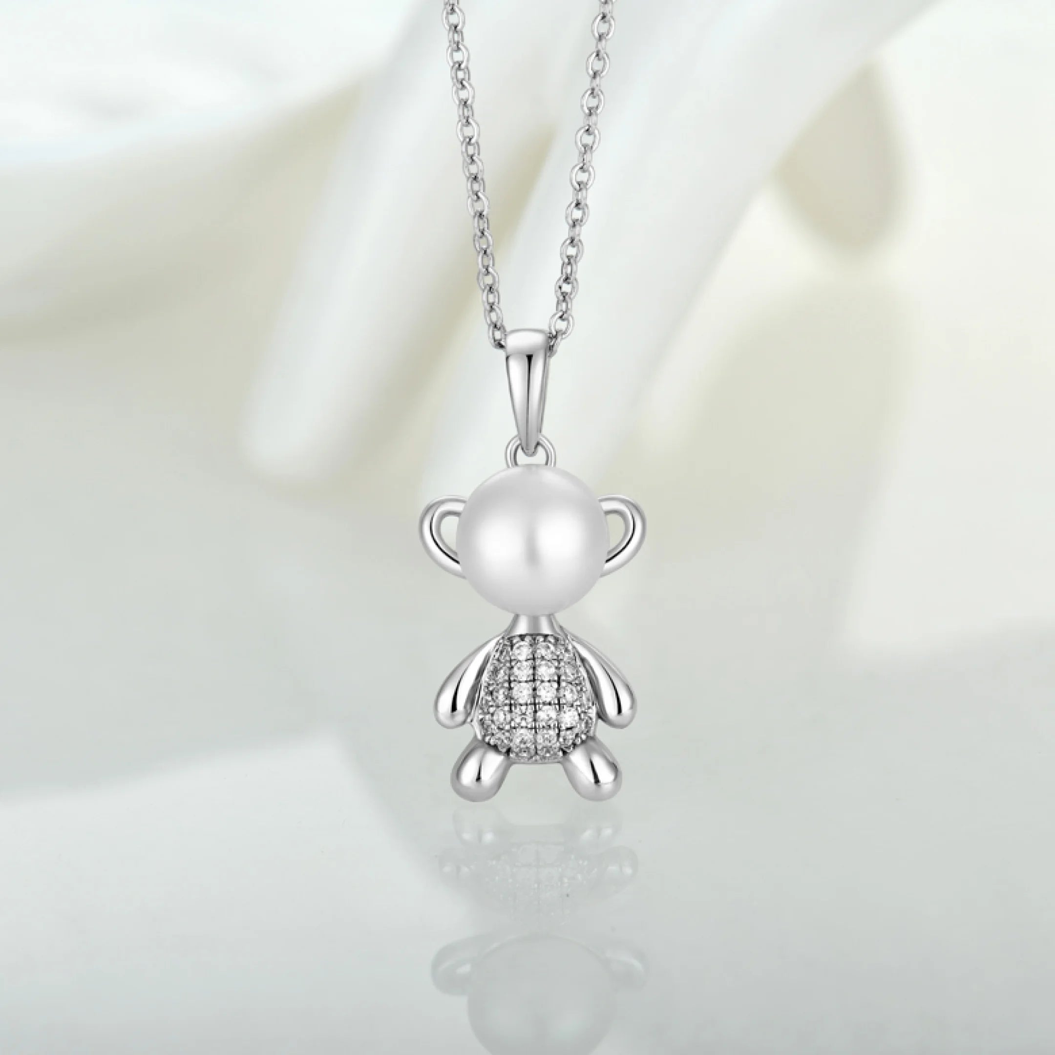 Pearl Bear Necklace