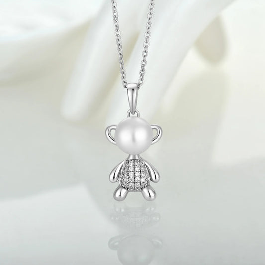 Pearl Bear Necklace