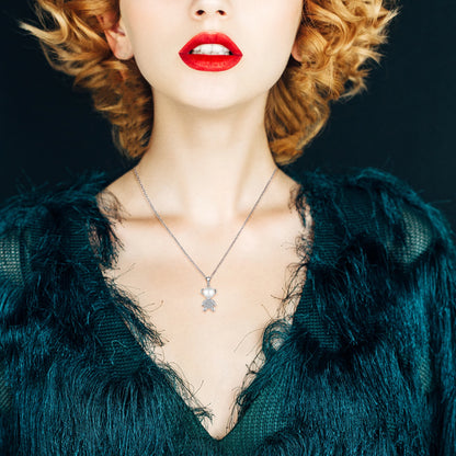 Pearl Bear Necklace