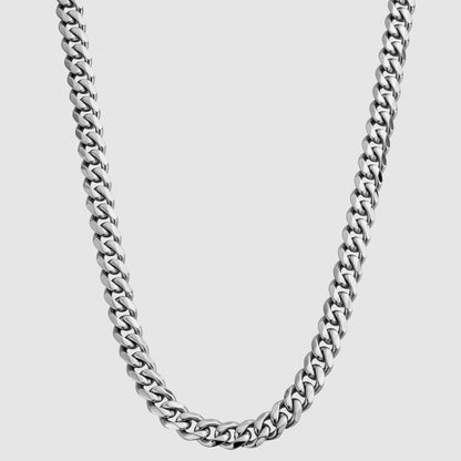 12MM (Silver) Cuban Link Chain