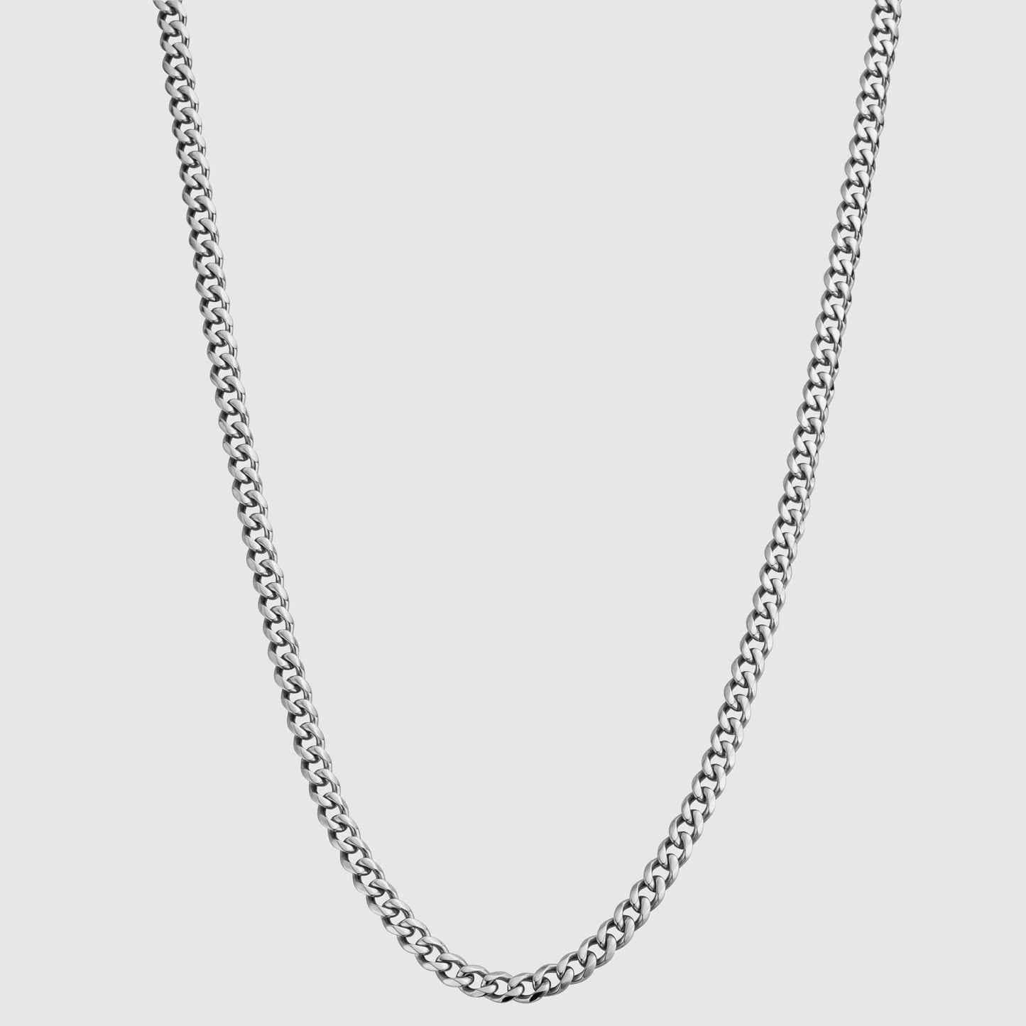 4MM Cuban Link Chain (Silver)
