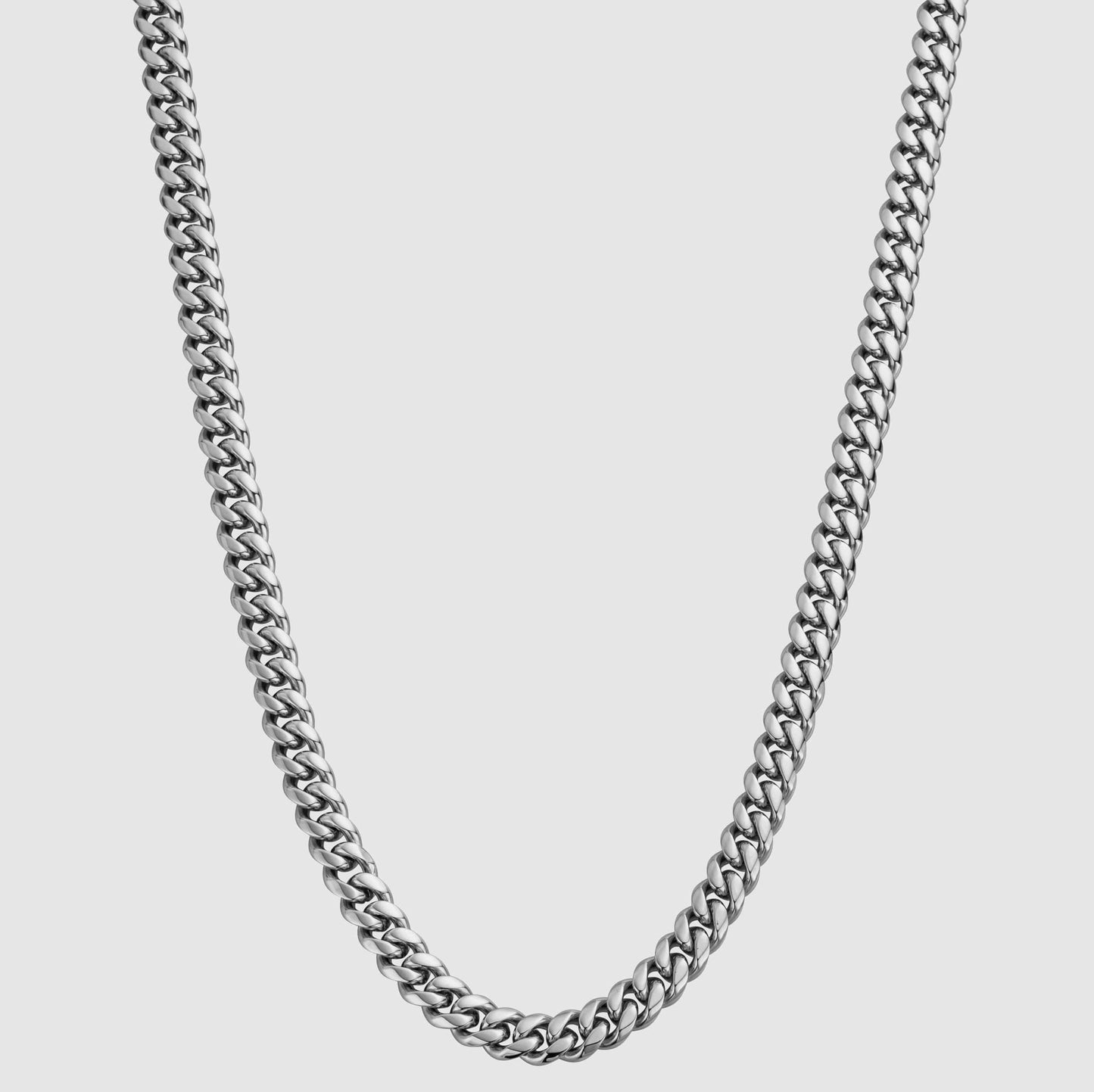 8MM (Silver) Cuban Link Chain