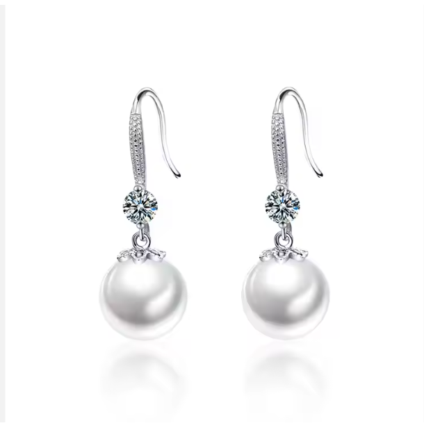 Dainty Pearl Hook Earrings