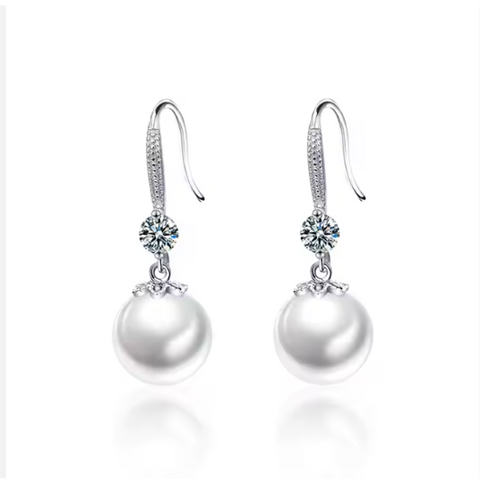 Dainty Pearl Hook Earrings