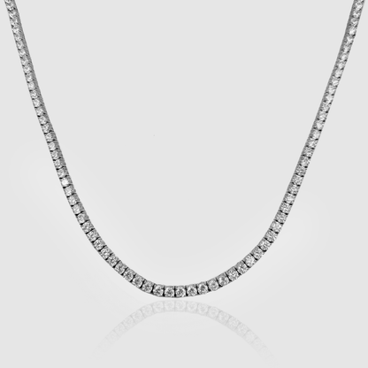 3MM Tennis Chain Necklace (Silver)