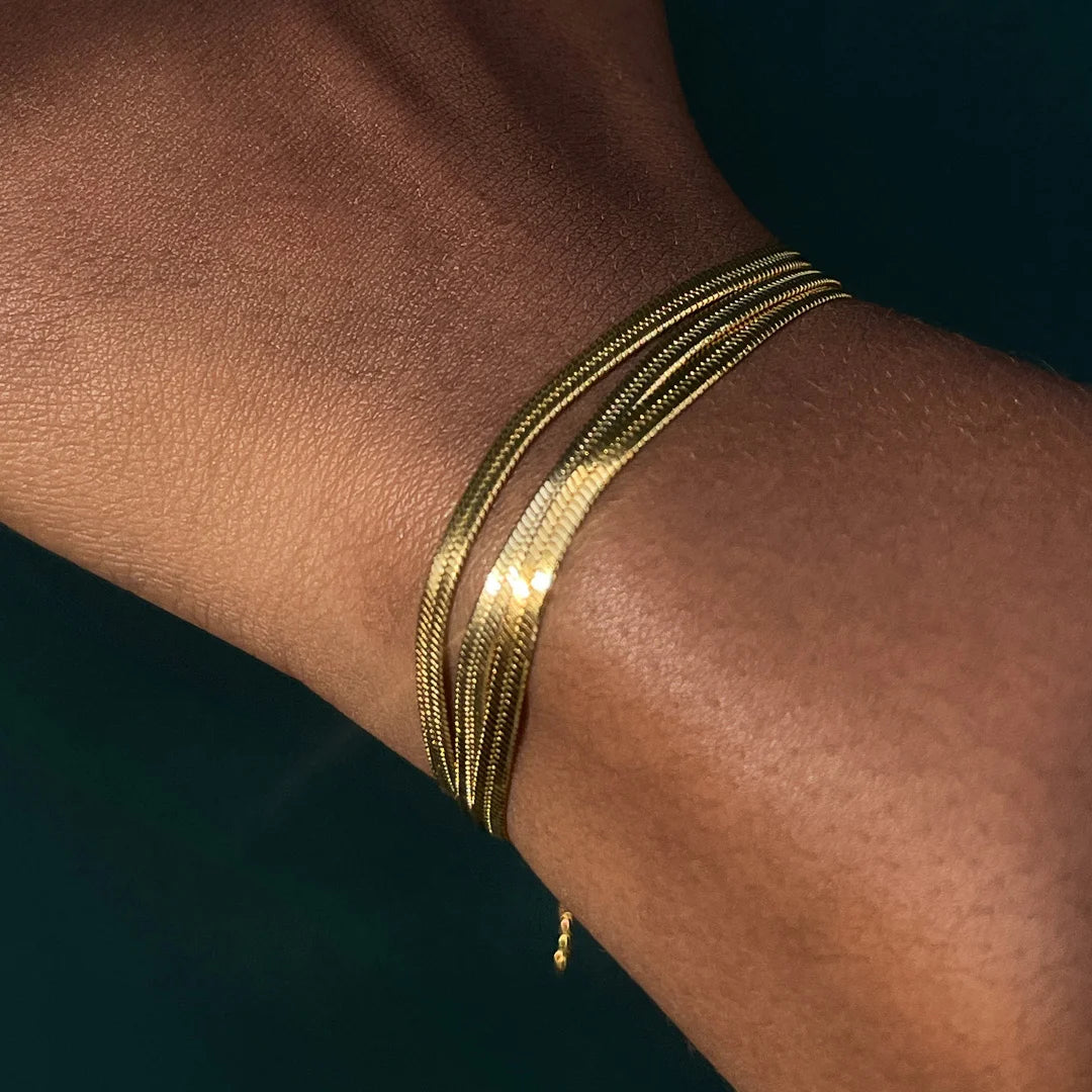 Three Layer Dasi Chain Bracelet