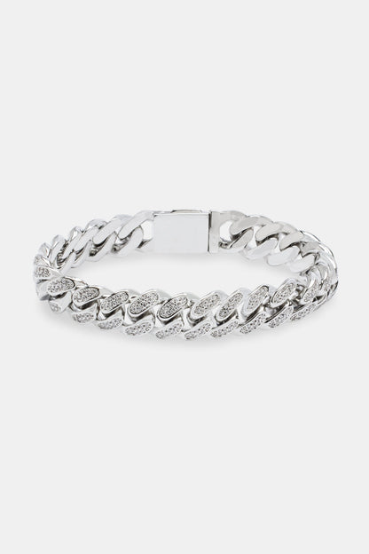 12MM Iced Cuban Bracelet