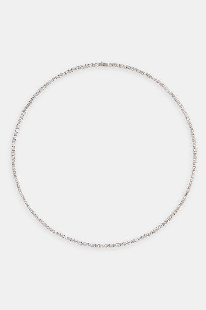 3MM Tennis Chain Necklace (Silver)