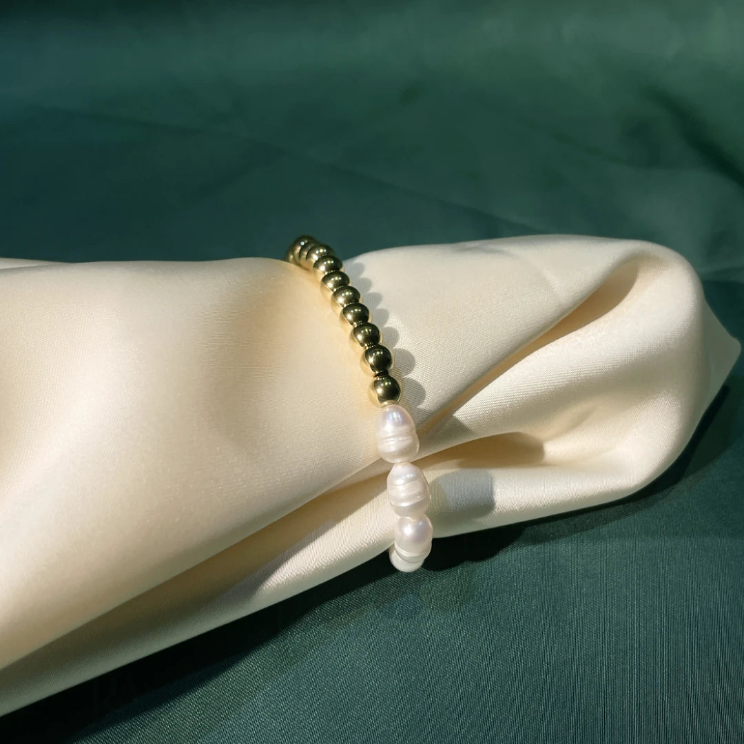 Beaded Pearl Bracelet