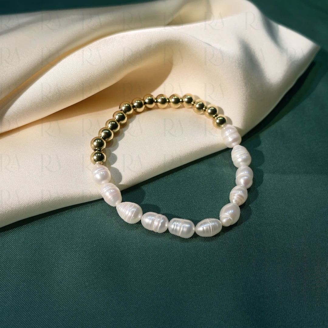 Beaded Pearl Bracelet