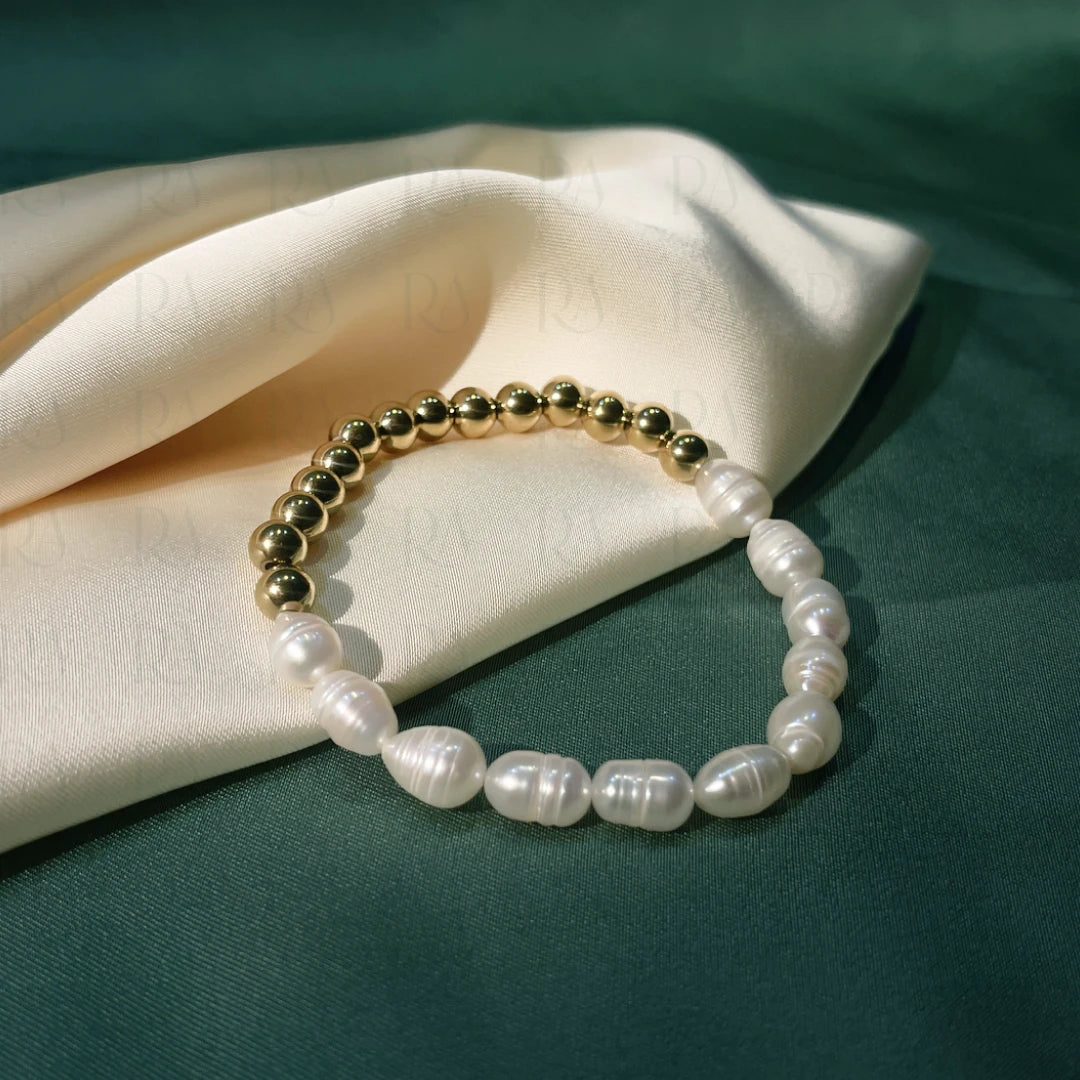 Beaded Pearl Bracelet