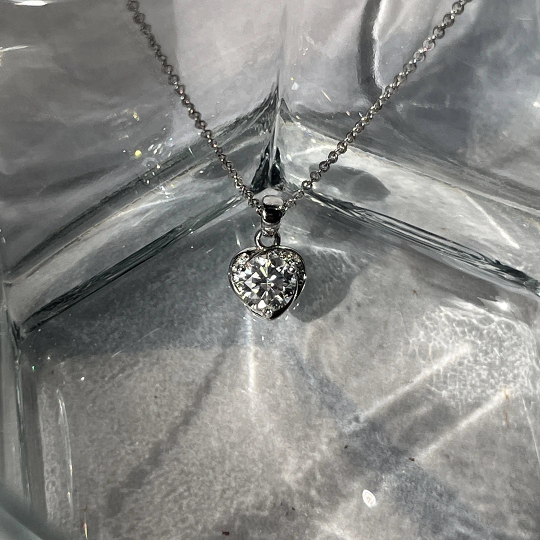 Dainty Silver Heart Necklace