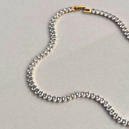 Oval Tennis Necklace