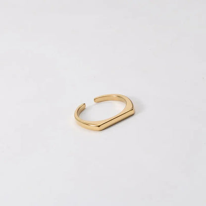 Gold Bezel Ring