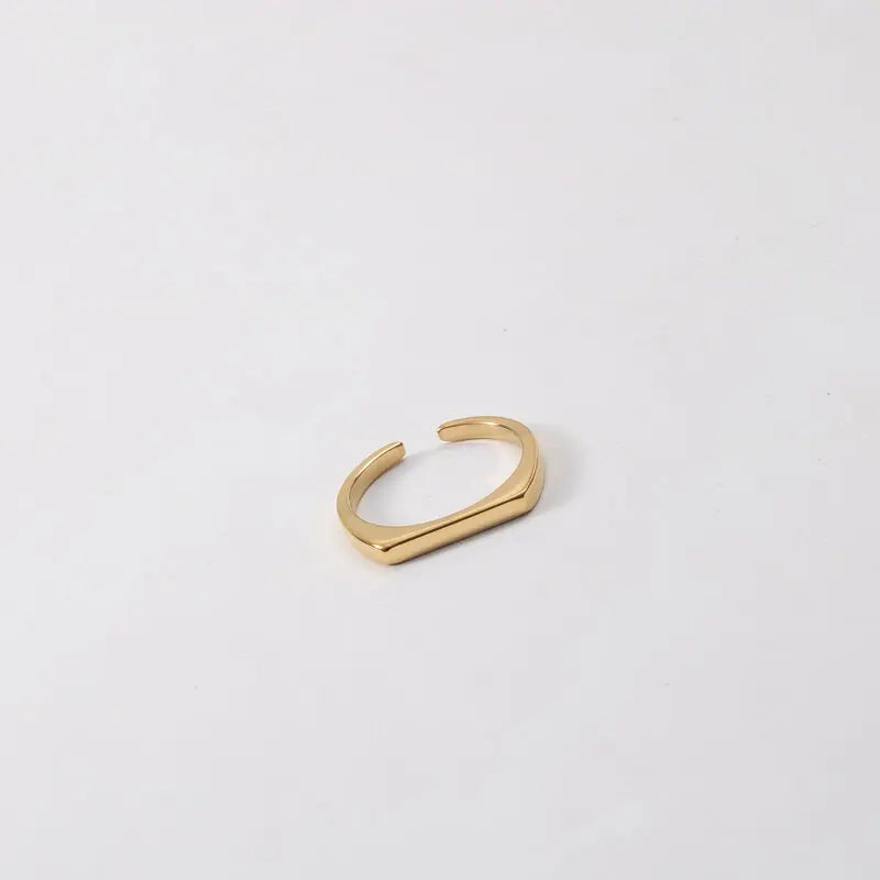 Gold Bezel Ring