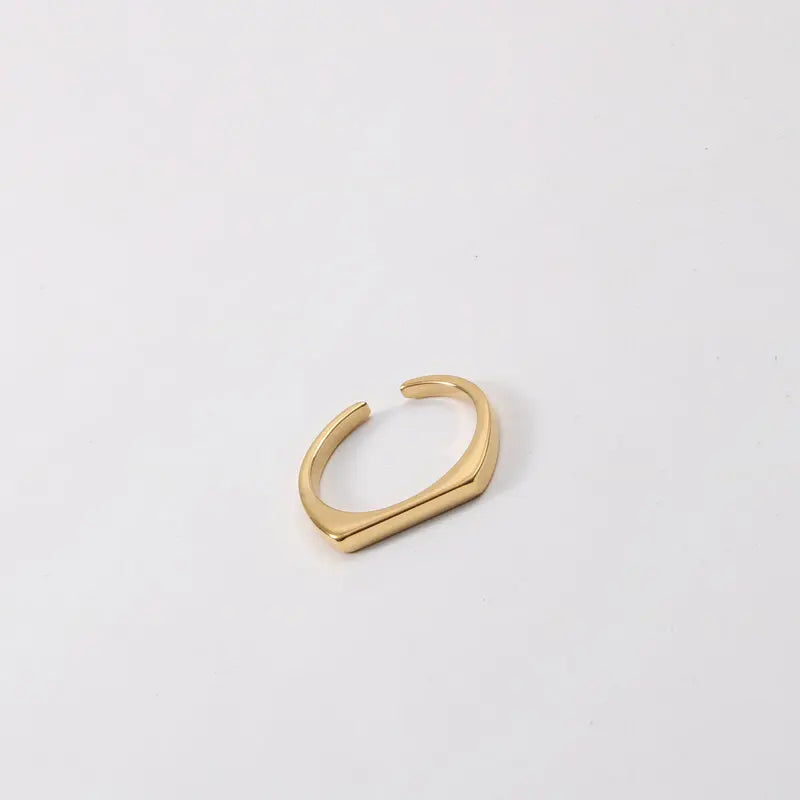 Gold Bezel Ring