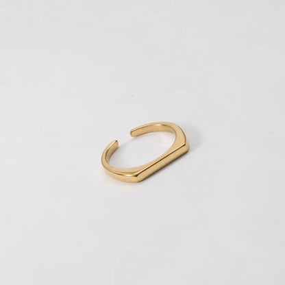 Gold Bezel Ring