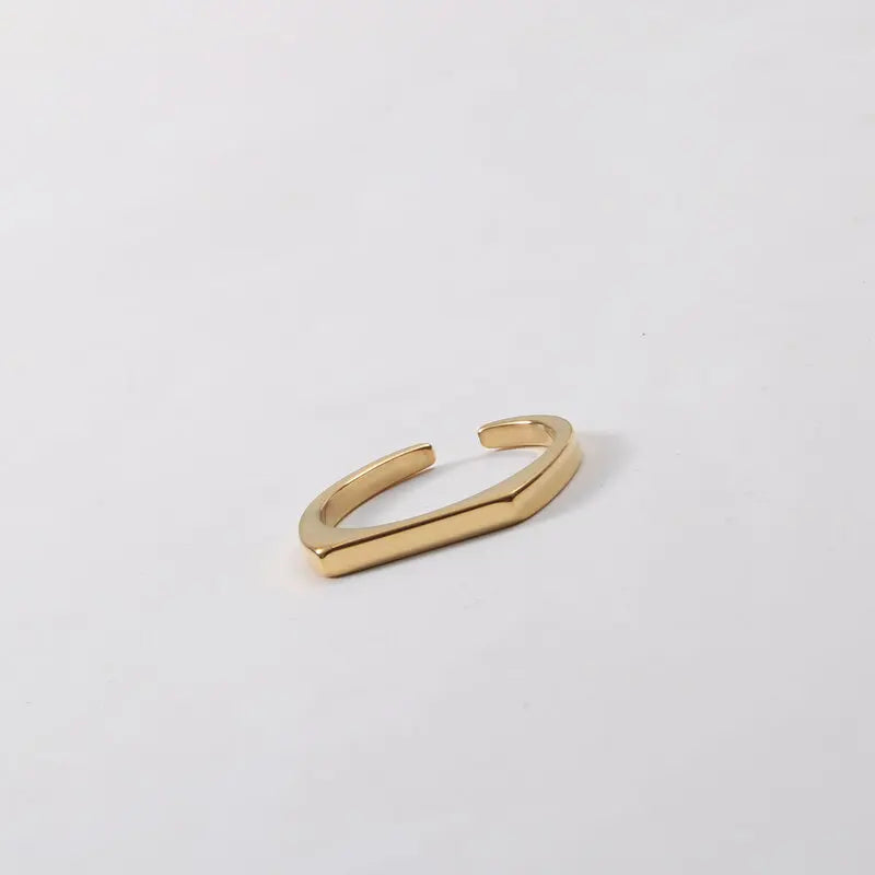 Gold Bezel Ring