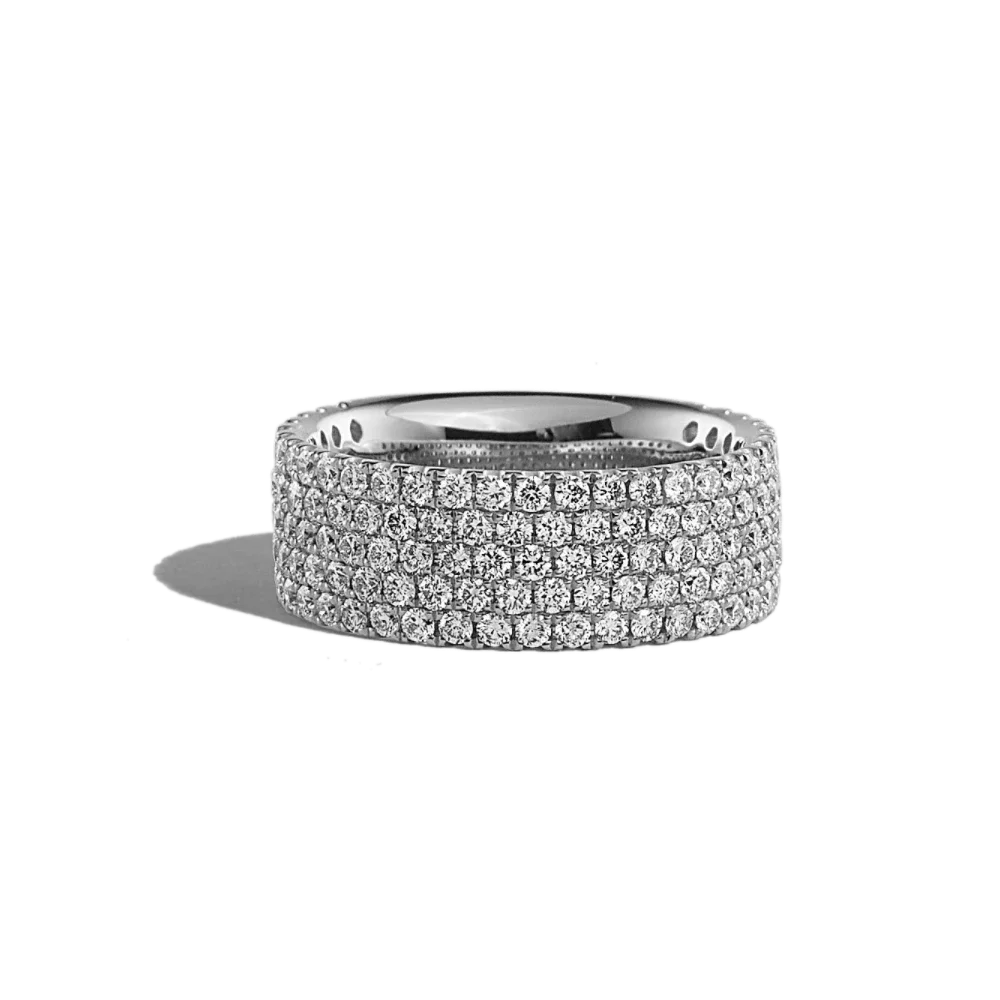 5-Row Diamond Ring