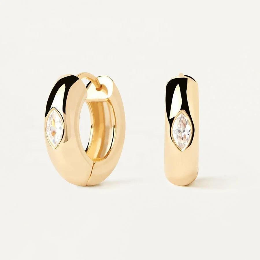 Marquise Bezel Earrings