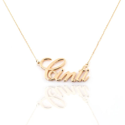 Custom Name Necklace (18k Gold)