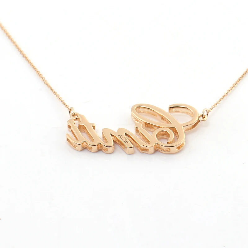 Custom Name Necklace (18k Gold)