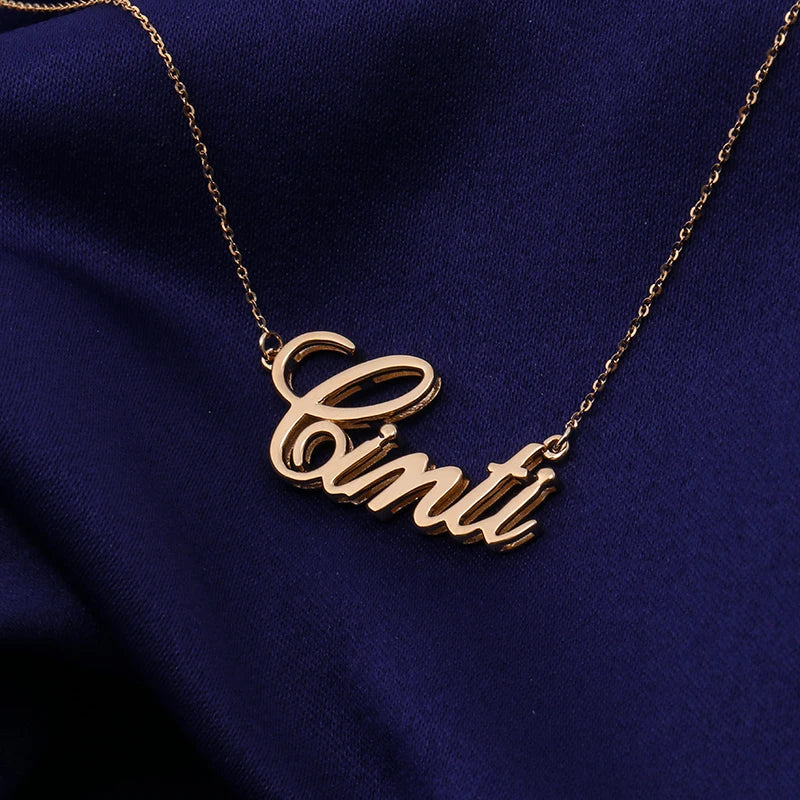 Custom Name Necklace (18k Gold)