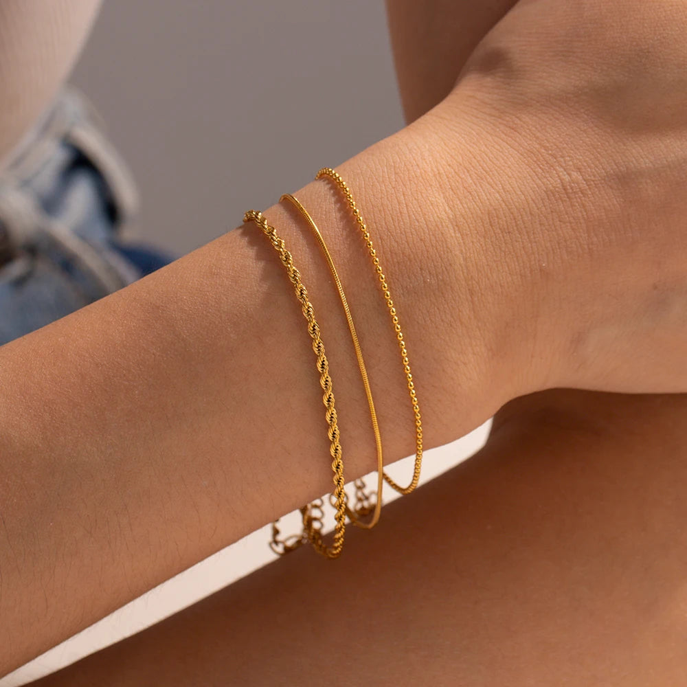 Minimal Stacking Bracelet Set