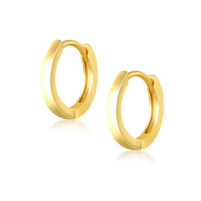 Solid Gold Everyday Hoops