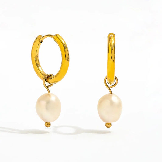 Pearl O-Drop Earrings