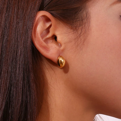 Miminal Beaded Stud Earrings