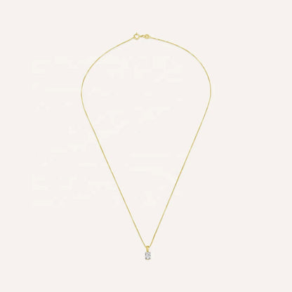 Oval Diamond Necklace