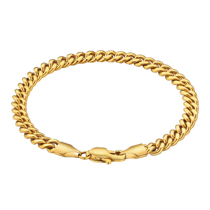 4MM (Gold) Cuban Link Bracelet