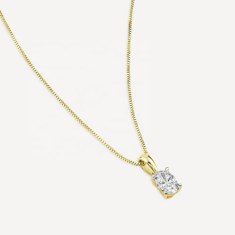 Oval Diamond Necklace